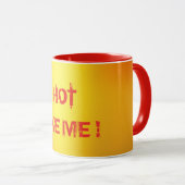 Mug Orange Chaud. (Devant droit)