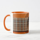 Mug Orange classique de guitare bronzage (Gauche)