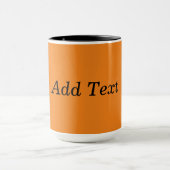 Mug Orange Create Your Own Add Text Custom (Centre)