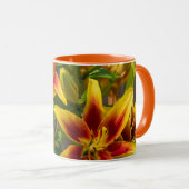 Mug Orange Daylily Canadian Flower Photography (Devant droit)