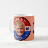 MUG ORANGE DE DONALD TRUMP 2016 (Devant gauche)