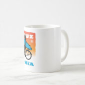 Mug Orange de fille de surfer de Stephen Hosmer (Devant droit)
