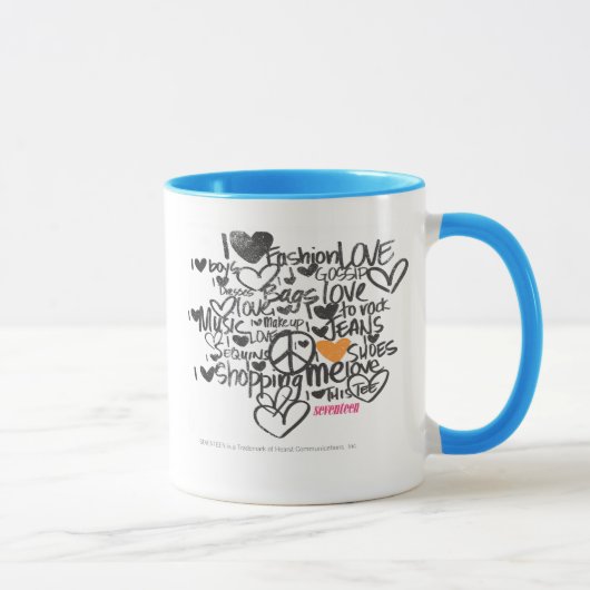 Mug Orange de graffiti (Droite)