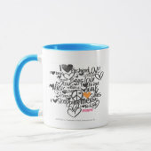 Mug Orange de graffiti (Gauche)