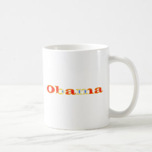 Mug Orange de Name In Burning du Président Obama avec