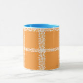 Mug Orange de plaid (Centre)