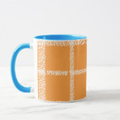 Mug Orange de plaid (Gauche)