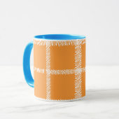 Mug Orange de plaid (Devant gauche)