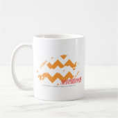 Mug Orange de zigzag (Gauche)