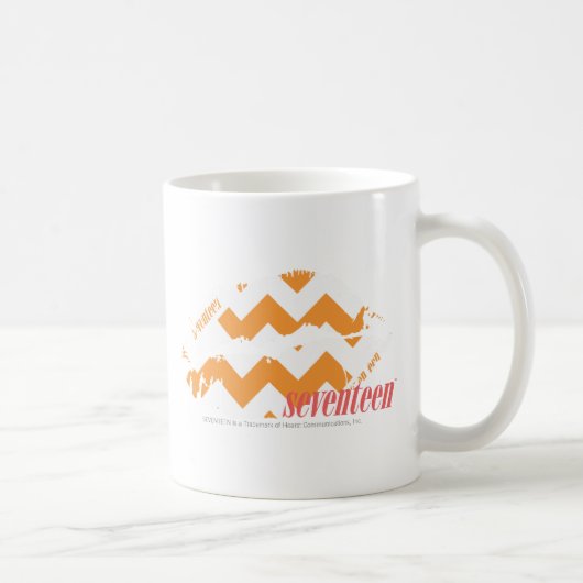 Mug Orange de zigzag (Droite)