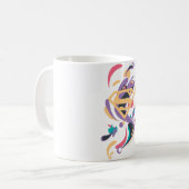 Mug Orange d'éclaboussure de couleur (Devant gauche)