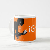 Mug orange d'iGrapple (Devant gauche)
