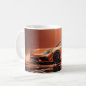 Mug Orange Drifting Sports Car 365 (Devant gauche)
