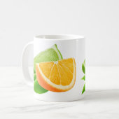 Mug Orange et chaux (Devant gauche)