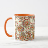 Mug Orange floral (Gauche)