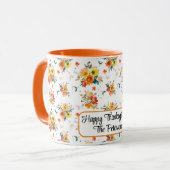 Mug Orange Floral Fall (Devant gauche)