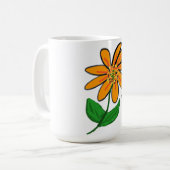 Mug Orange Floral Love Groves (Devant gauche)