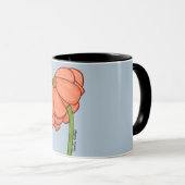 Mug Orange Flower with Blue background (Devant droit)