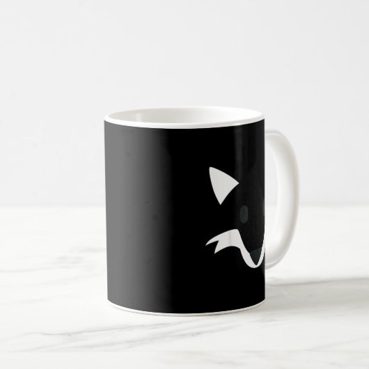 Mug Orange Fox Face Halloween Apparel Matching Group F (Devant droit)