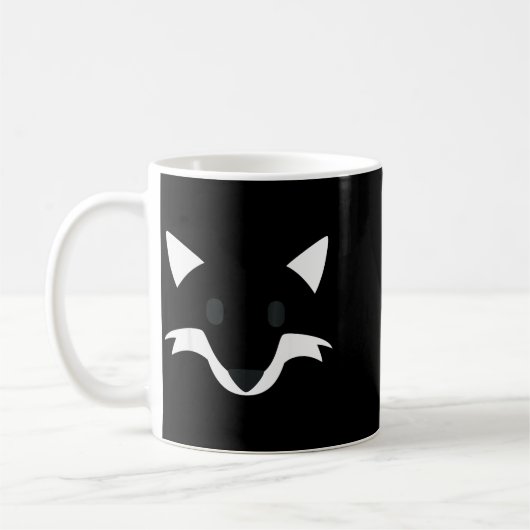 Mug Orange Fox Face Halloween Apparel Matching Group F (Gauche)