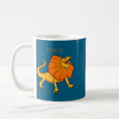 Mug Orange Frilled Neck Lizard Cartoon Illustration Ba (Gauche)