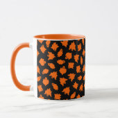 Mug Orange Ghost Elegant Halloween Vintage (Gauche)