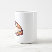 Mug Orange gros chat mème pixel art (Centre)