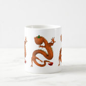 Mug Orange Halloween Citrouille Dragon (Centre)