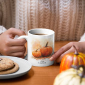 Mug Orange Hello Citrouille Aquarelle Halloween saison