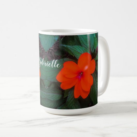 Mug Orange Impatiens (Devant droit)
