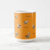 Mug Orange J'adore Les Canards (Centre)