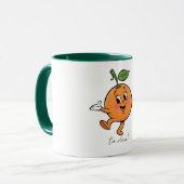 Mug Orange Joyeux Ta Daa (Devant gauche)