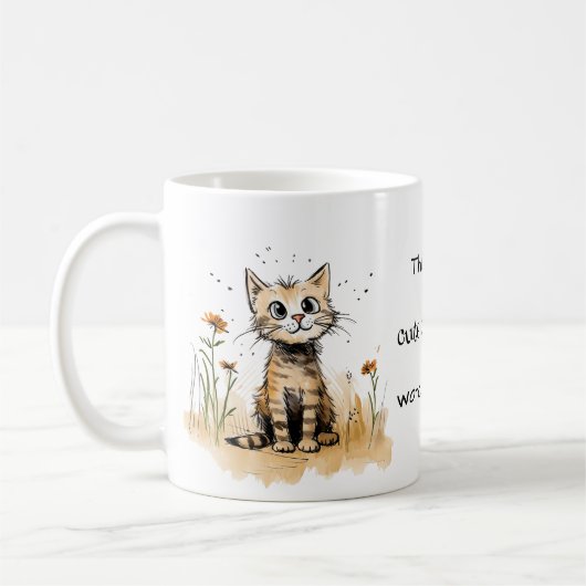 Mug Orange Kitty My Cute Cat Vidéos Regarder (Gauche)