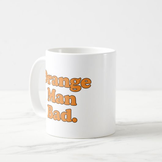 Mug Orange Man bad (Devant gauche)