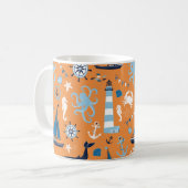 Mug Orange marine (Devant gauche)