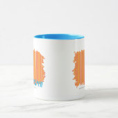 Mug Orange mince 2 de rayures (Centre)