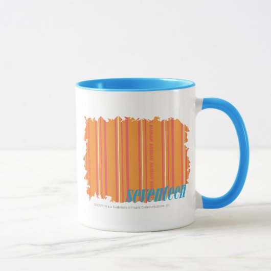 Mug Orange mince 2 de rayures (Droite)