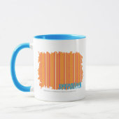 Mug Orange mince 2 de rayures (Gauche)