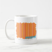 Mug Orange mince 2 de rayures (Gauche)