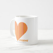 Mug Orange mince 3 de rayures (Devant gauche)