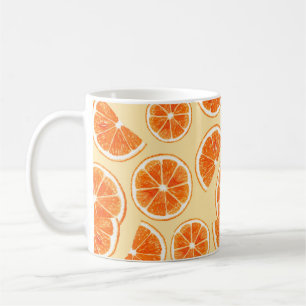 Mug orange motif fruits, alimentation alimentation aqu