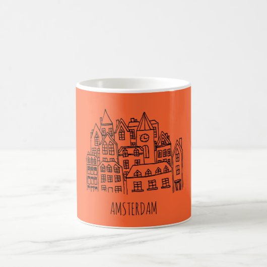 Mug Orange néerlandaise de souvenir de ville (Centre)