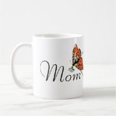 Mug Orange Papillon Laitier maman (Gauche)