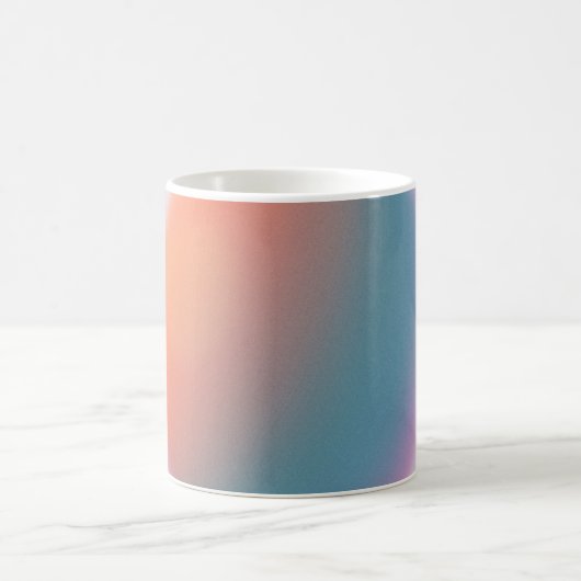 Mug Orange, Pink and Blue Gradient Large Clock (Centre)