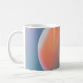 Mug Orange, Pink and Blue Gradient Large Clock (Gauche)