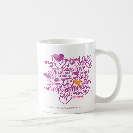 Mug Orange/pourpre de graffiti (Droite)