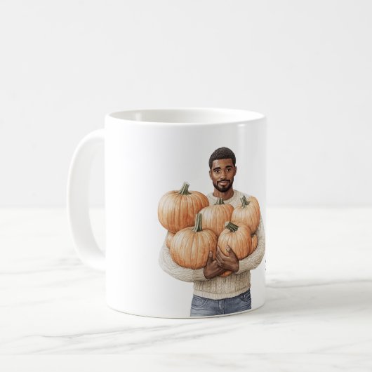 Mug Orange Pumpkins Black Man (Devant gauche)
