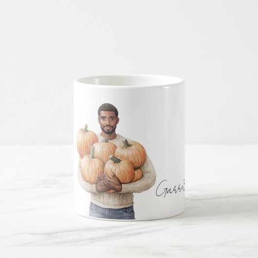 Mug Orange Pumpkins Black Man (Centre)