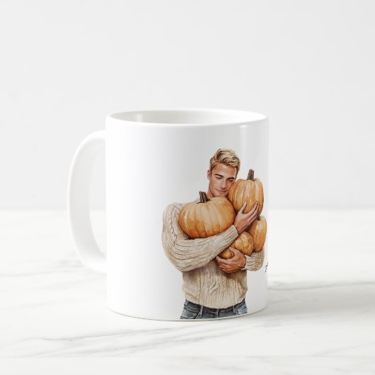Mug Orange Pumpkins Blond Man (Devant gauche)
