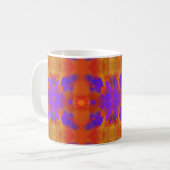 Mug Orange Purple And Red Abstract Graphic Art Design (Devant gauche)